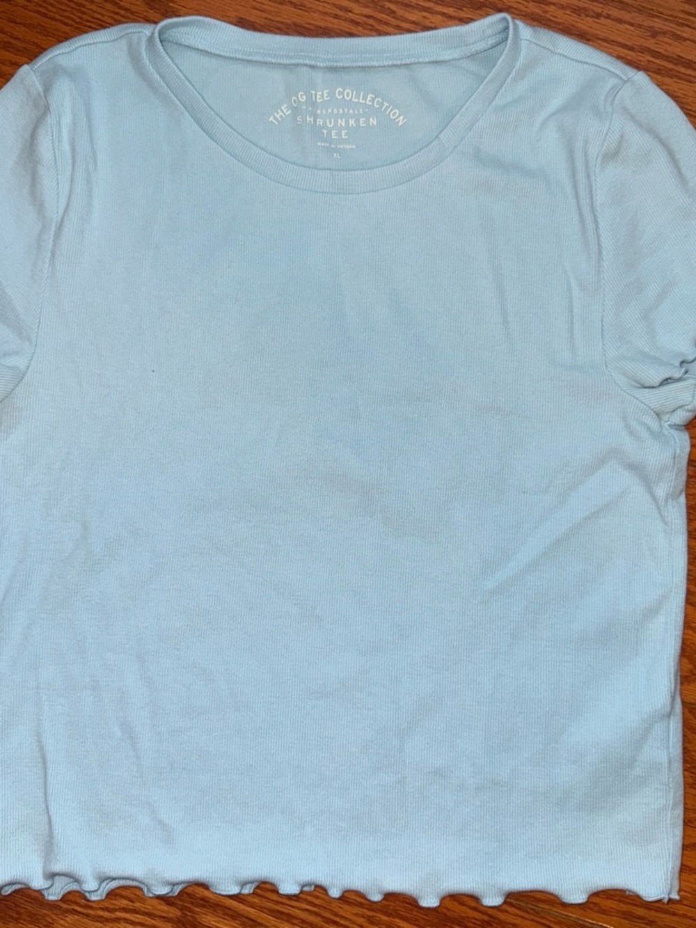 Aeropostale Light Blue Short Sleeve Baby Tee